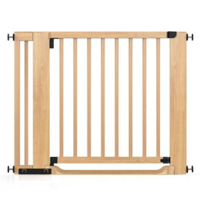 Safetots Wooden Heritage Flat Step GateNatural97Cm105Cm from B&Q