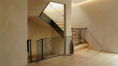 Safetots Solution For Up And Down StaircasesBlackMulti PanelsUp To 200CmAndScrew Fit Gate67Cm105.5Cm from B&Q