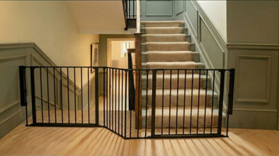 Safetots Two Door Multi Panel Solution For Up And Down StaircasesBlack174Cm Of LengthIncludes 2 Door Opening Panels from B&Q