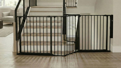 Safetots Two Door Multi Panel Solution For Up And Down StaircasesBlack207Cm Of LengthIncludes 2 Door Opening Panels from B&Q