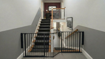 Safetots Two Door Multi Panel Solution For Up And Down StaircasesBlack220Cm Of LengthIncludes 2 Door Opening Panels from B&Q