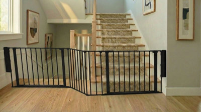 Safetots Two Door Multi Panel Solution For Up And Down StaircasesBlack272Cm Of LengthIncludes 2 Door Opening Panels from B&Q