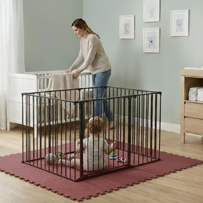 Safetots Play Den 72Cm X 105CmBlack70Cm HighWith Soft Foam Play MatWarm Rose90Cm X 120Cm from B&Q