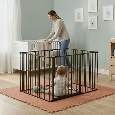 Safetots Play Den 72Cm X 105CmBlack70Cm HighWith Soft Foam Play MatMocha90Cm X 120Cm from B&Q