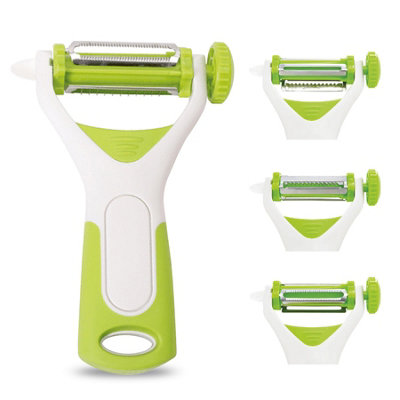Mantraraj 3 In 1 Multi-Functional Peeler Multi Vegetable Straight Serrated Julienne Peeler For Vegetable And Fruit from B&Q