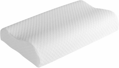 B&Q Mantraraj Memory Foam Contour Pillow Orthopedic Pillow To Support And Reduce Pressure On Back Spine Neck Shoulder For Pain Relief