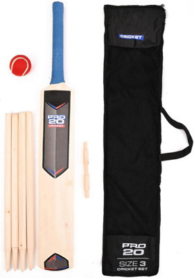 Mantraraj Size 3 Cricket Set With Mesh Carry Bag Outdoor Garden Games Fun For All The Family Kids Adults from B&Q