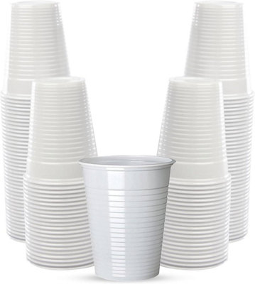 Econx 7Oz White Disposable Plastic Cups Vending Glasses Perfect For Water Coolers Weddings And Everyday Use (500) from B&Q