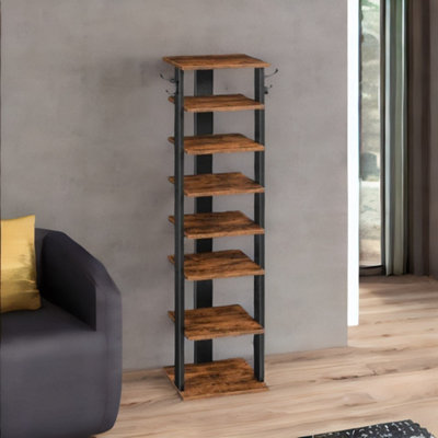 B&Q -  Narrow 8-Tier Vertical Shoe Rack