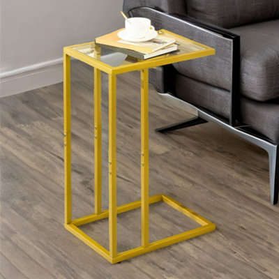 Rackhams Set Of 2 Tempered Glass Sofa Side Table - Image 4