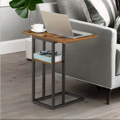 B&Q -  Foldable Sofa Side End Table Furniture