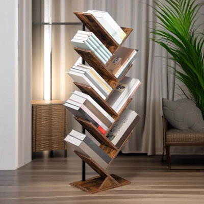 Rafaelo Mobilia Tree Book Shelf Organiser Rustic from B&Q