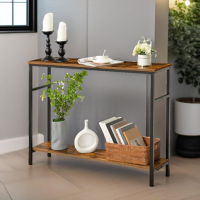 Rafaelo Mobilia Industrial Console Table With 2 Shelves from B&Q