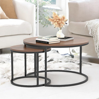 B&Q -  Set Of Round Nesting Tables Industrial