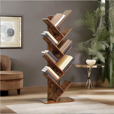 B&Q -  Industrial 8 Tier Tree Free-Standing Book Shelf