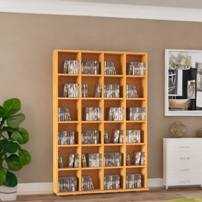 Rafaelo Mobilia 6 Tier Beech Wood Bookcase With 24 Compartments from B&Q