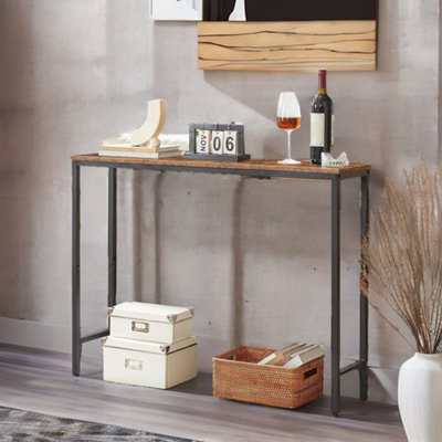 Rafaelo Mobilia Industrial Rustic 100Cm Wide Console Table from B&Q