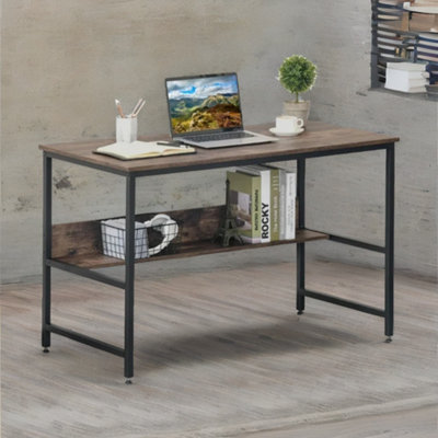 B&Q -  Industrial Rustic 2 Tier Computer Desk
