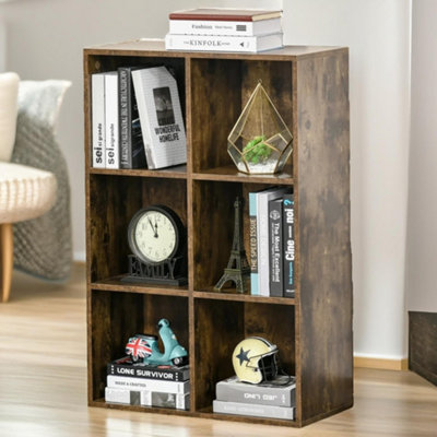 Pirlo Plush 6 Cube Multipurpose Storage Unit Bookcase from B&Q