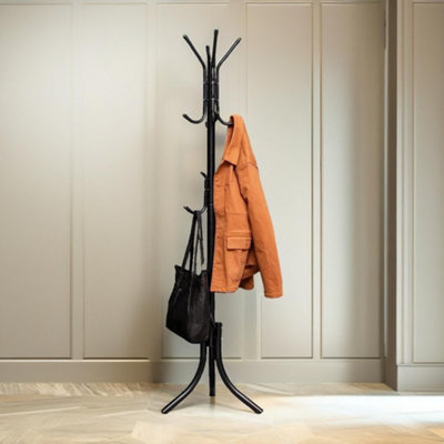 Pirlo Plush Metal Coat Stand With 12 Hooks