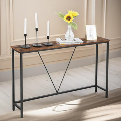 Pirlo Plush 120Cm Wide Industrial Console Table Hallway Furniture from B&Q