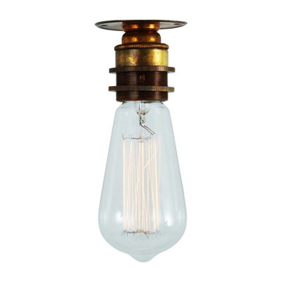 Luminosa Lighting Light Luminosa Ing Luminosa Bangui Ceiling Antique Brass 8Cm B&Q