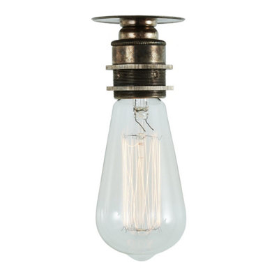 Luminosa Lighting Light/Silver Luminosa Ing Luminosa Bangui Ceiling Antique 8Cm B&Q