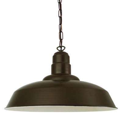 Luminosa Lighting Light/Bronze Luminosa Ing Luminosa Wyse Dome Pendant 30Cm B&Q