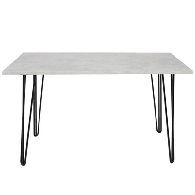 Kosy Koala Rectangular Dining Table - Light Stone Grey - H75 x L140 x W80 cm - Image 5