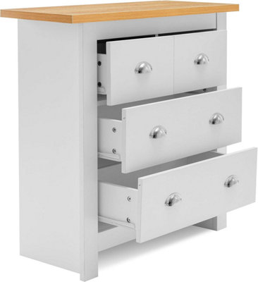 Kosy Koala 4-Drawer Chest For Bedroom Wood Top Dresser Storage Cabinet Light/White