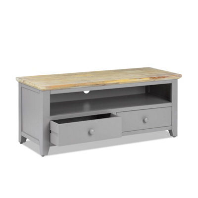 Statement Furniture Florence Dove Grey Tv Stand With 2 Drawers And Shelf from B&Q