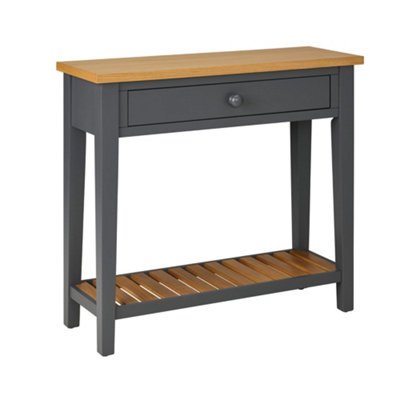 B&Q -  Ludlow Slate Grey Console TableSmall