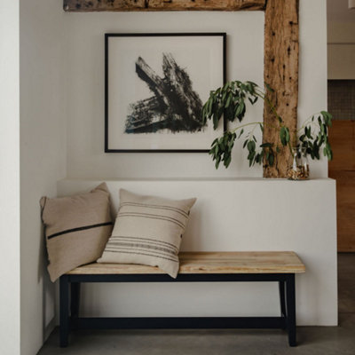 Statement Furniture Unisex Navy Florence Solid Acacia Hardwood Dining Bench In 140Cm - Image 3