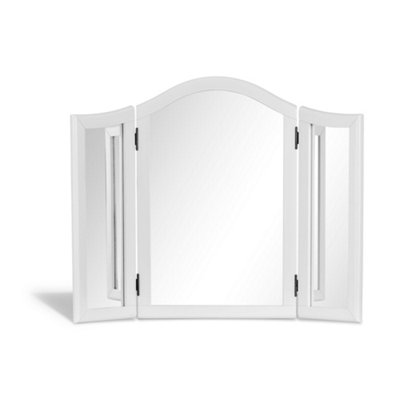 Statement Furniture Romance True White 3-Way Dressing Table Mirror from B&Q