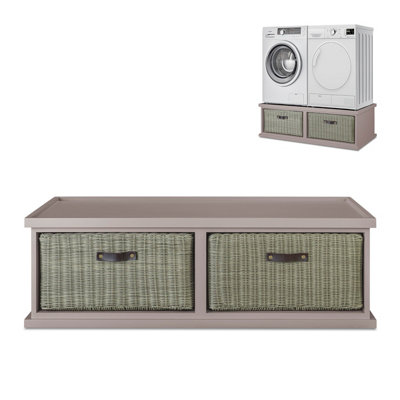 Statement Furniture Tetbury Double Appliance Pedestal With StorageTruffle from B&Q