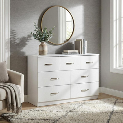 B&Q -  Paddington 7 Drawer Chest Of Drawers Bedroom Furniture Storage Organisation Dresser