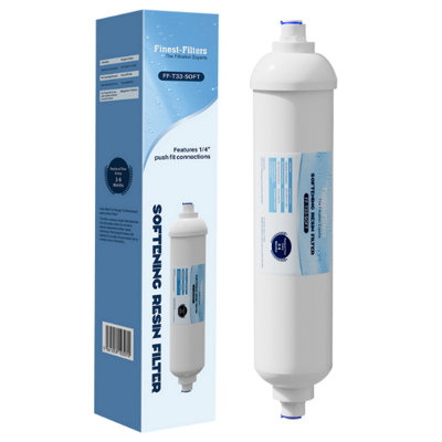 Finest-Filters Anti Limescale T33 Style Inline Water Softening Filter Cartridge from B&Q