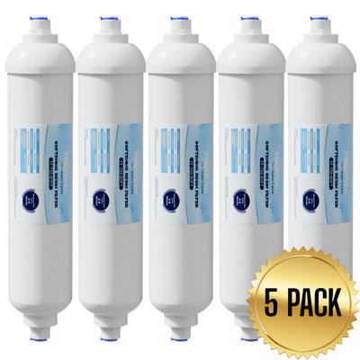 Finest-Filters 5 X Anti Limescale T33 Style Inline Water Softening Filter Cartridge from B&Q