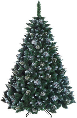 DWA Group Artificial Christmas TreeSnow Pine 7Ft / 220Cm from B&Q