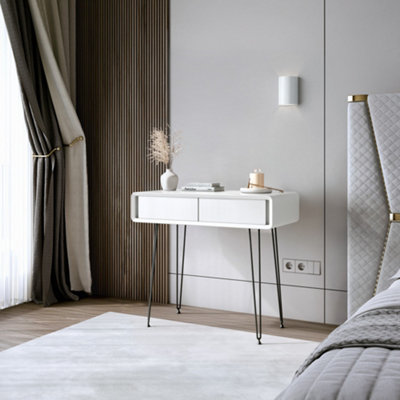 CARME Home Piper White 2 Drawers Dressing Table from B&Q