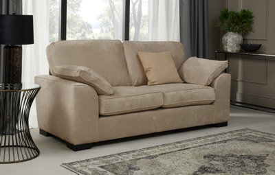 Modern Home Selby 3 Seater Sofa Mink from B&Q