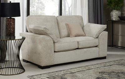 Modern Home Selby 2 Seater Sofa Silver from B&Q