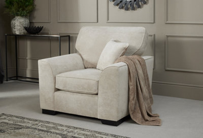 Modern Home Selby Armchair Silver from B&Q