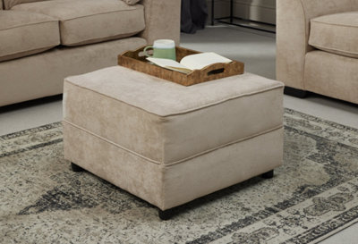 Modern Home Selby Standard Footstool Mink from B&Q