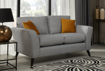 Modern Home Caxton 2 Seater Sofa Silver from B&Q
