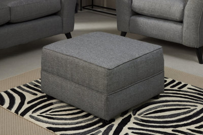 Modern Home Caxton Standard Footstool Charcoal from B&Q