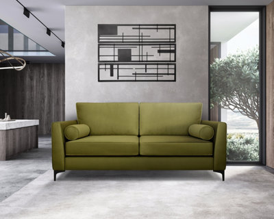 B&Q -  Zara 3 Seater Sofa Khaki