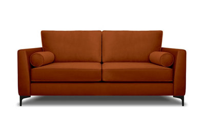 B&Q -  Zara 3 Seater Sofa Marmalade