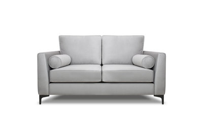 B&Q -  Zara 2 Seater Sofa Silver