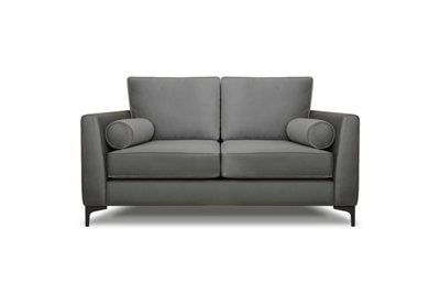 B&Q -  Zara 2 Seater Sofa Steel